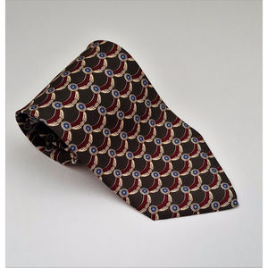 Pura Seta 100% Pure Silk 3.75"x 59.5" Red Blue